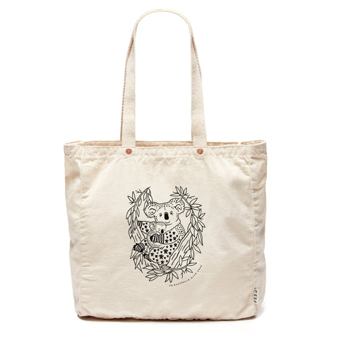 Natural Australia Relief Tote