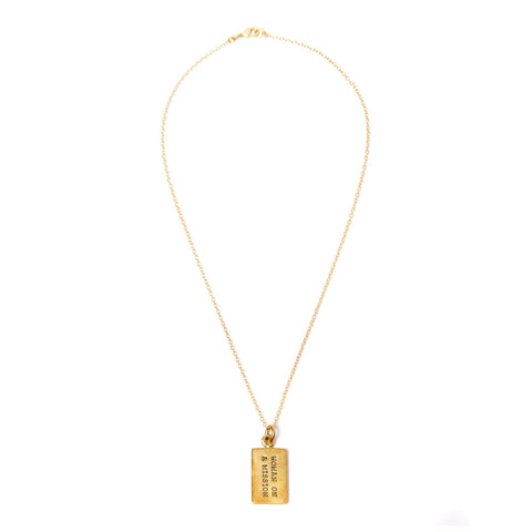 Brass Woman on a Mission Necklace