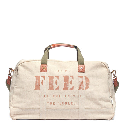 Linen blend Weekender Duffle