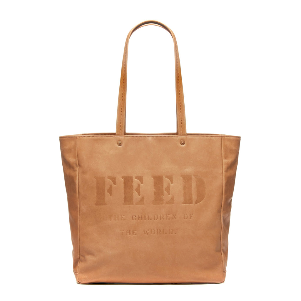 Feed Projects Feed Leather Tote FEED Projects Canvas Market Tote