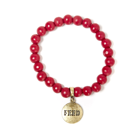 Red FEED 5 Bracelet