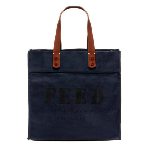 Navy Market Tote